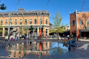 Old Town Square jet fountain