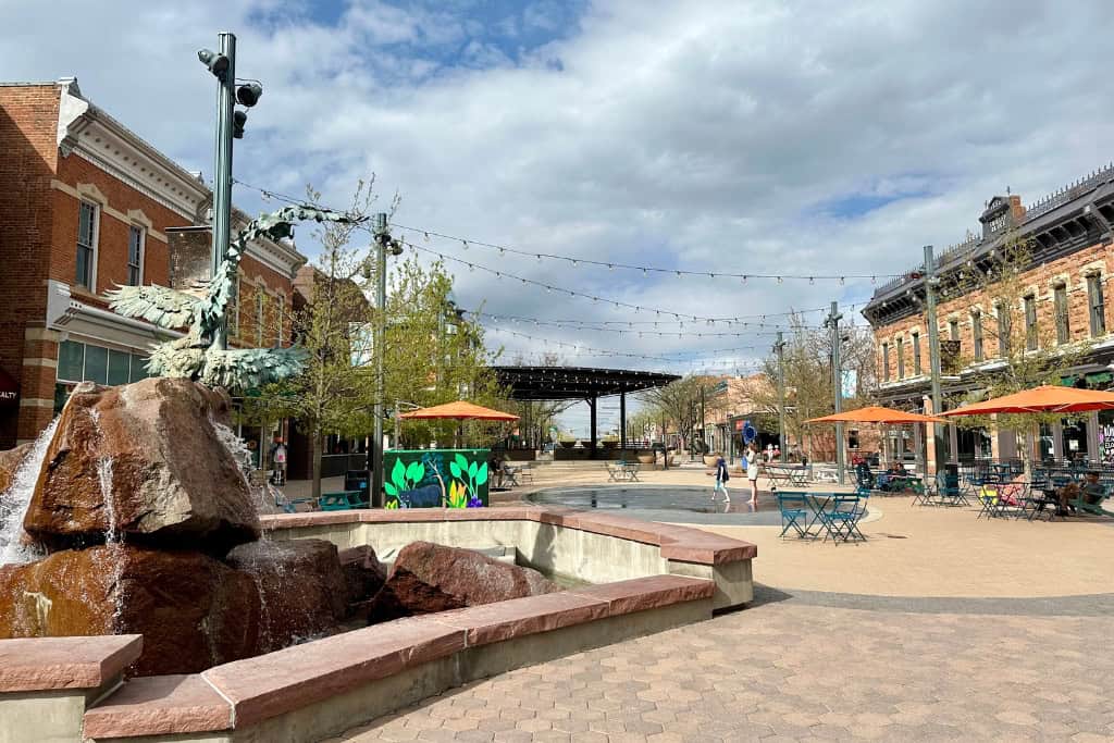 Old Town Square fountain